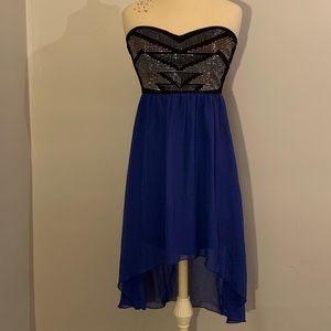 Charlotte Russe Gemstone High-Low Dress